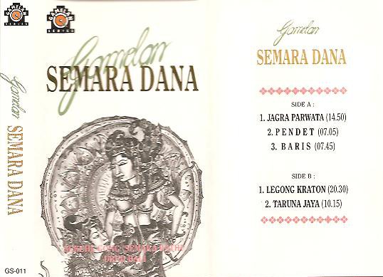 SR Gamelan Semara Dana Rick's Gamelan Series cassette