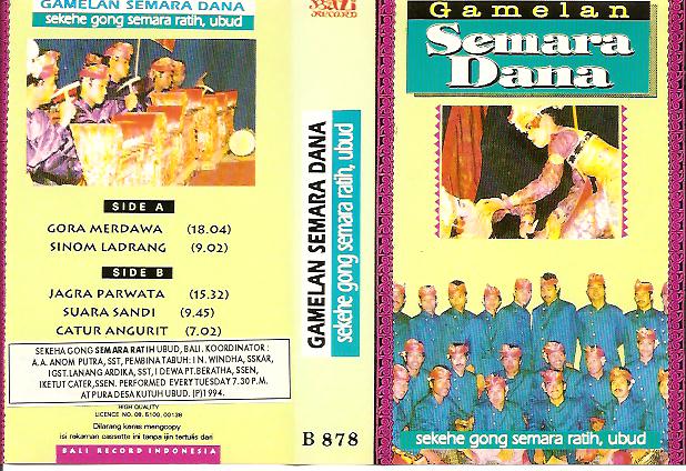 SR Gamelan Semara Dana Bali Record 878